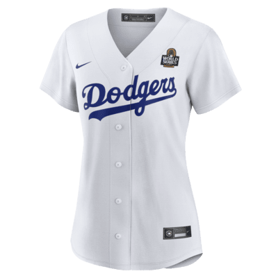 Clayton Kershaw Los Angeles Dodgers 2024 World Series Women s Nike MLB Replica Jersey. Nike